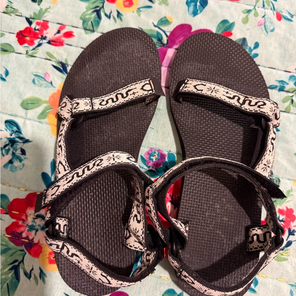 Teva Black and White Kids Sandals